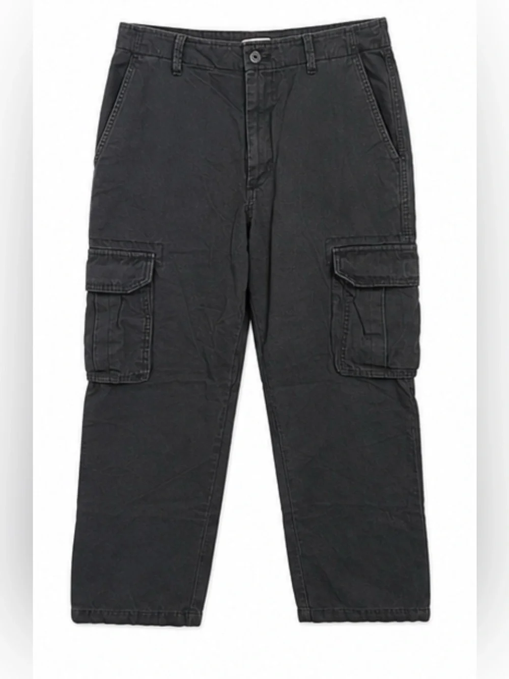 Old Navy Men's Black Cargo Pants with Flap Pockets